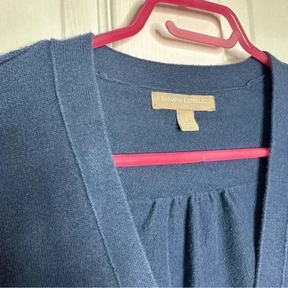 Banana Republic Factory Cardigan Dark Blue Size  Small - Picture 5 of 16